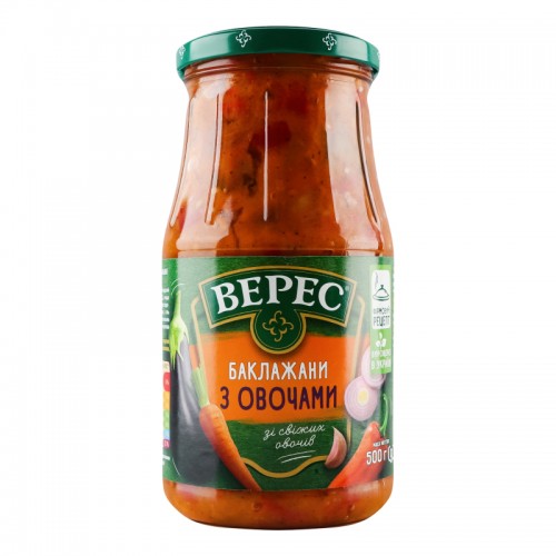 БАКЛАЖАНЫ ЖАРЕНЫЕ С ОВОЩАМИ "ВЕРЕС" С/Б 500Г